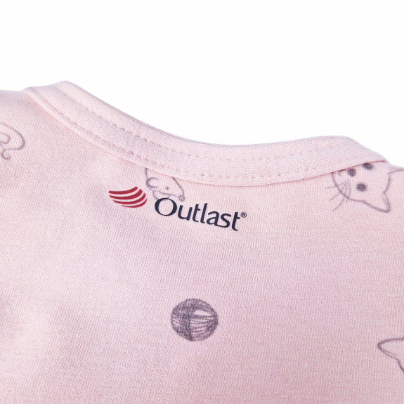 Body tričko smyk TISK Outlast® Sv.starorůžová koťátka