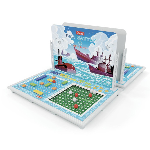 Quercetti Family Game Sea Battle – strategická hra Lodě (námořní bitva)