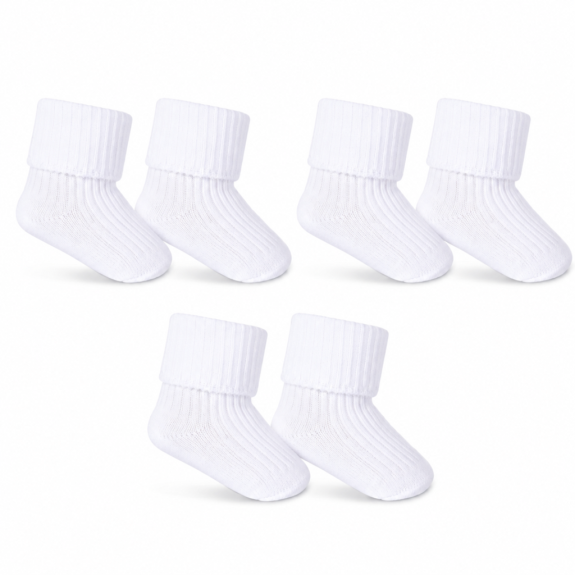 Bílé kojenecké ponožky 3 páry Baby Nellys