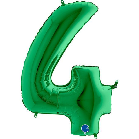 Číslice zelená (102cm/40") fóliový balónek