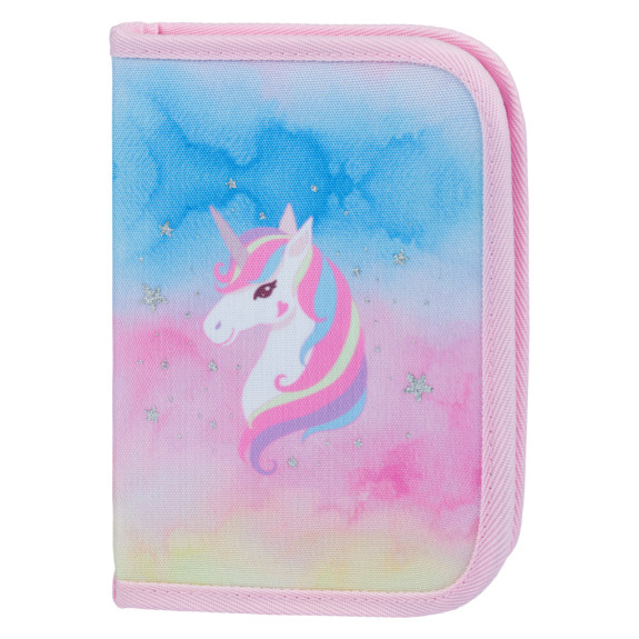 Set 5 Airy Rainbow Unicorn: batoh, penál, sáček, zástěra, peněženka Baagl