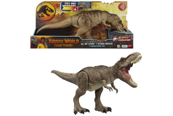 Jurský Svět Zběsilý útok t-rexe se zvuky