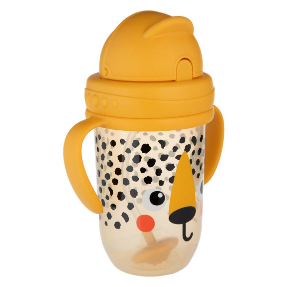 Hrneček nevylévací se slámkou a závažím BabiesBoo 270 ml Gepard Canpol babies