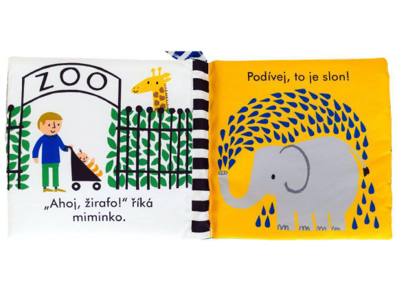 Zoo - První látková kniha Lisa Jones, Edward Underwood