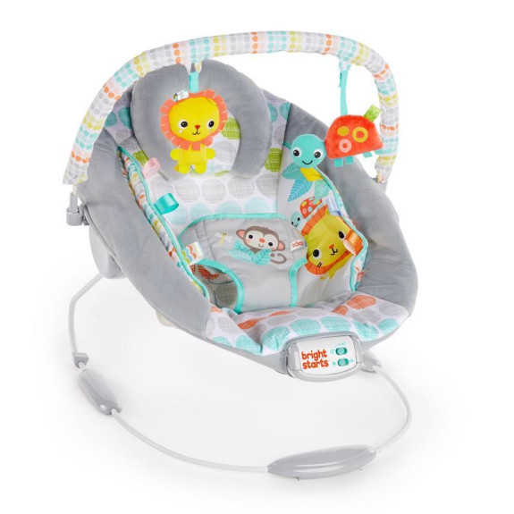 Lehátko vibrující s melodií Whimsical Wild 0 m+ do 9 kg 2019 Bright Starts