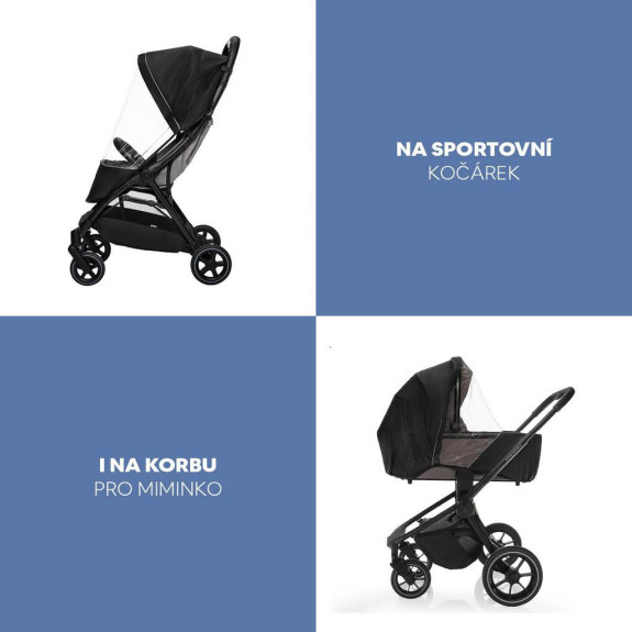 Pláštěnka na kočárek univerzální exclusive Black Zopa
