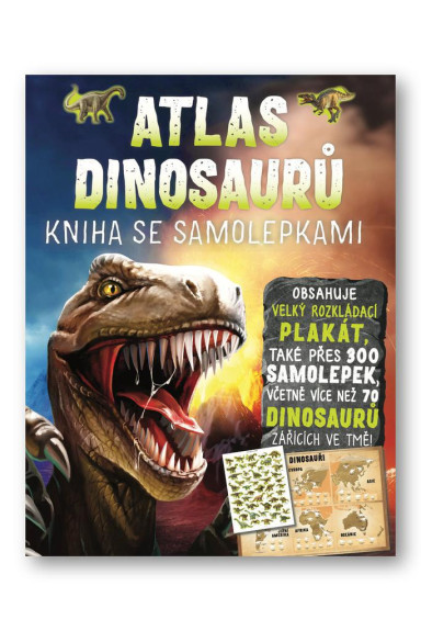Atlas dinosaurů Kniha se samolepkami