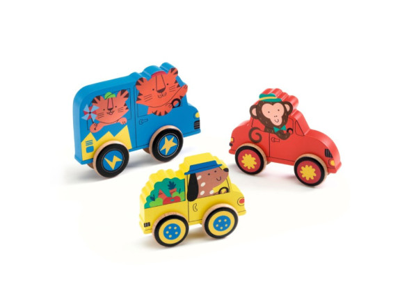 Vkládací puzzle Autíčko Djeco