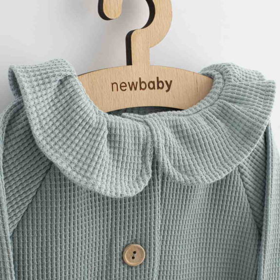 Kojenecký kabátek na knoflíky New Baby Luxury clothing Laura šedý