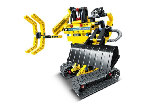 Stavebnice bagr/robot 2v1 342 dílků iM.Master