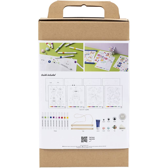 Kreativní sada Craft Kit Colouring Butterfly & Robot Creativ Company