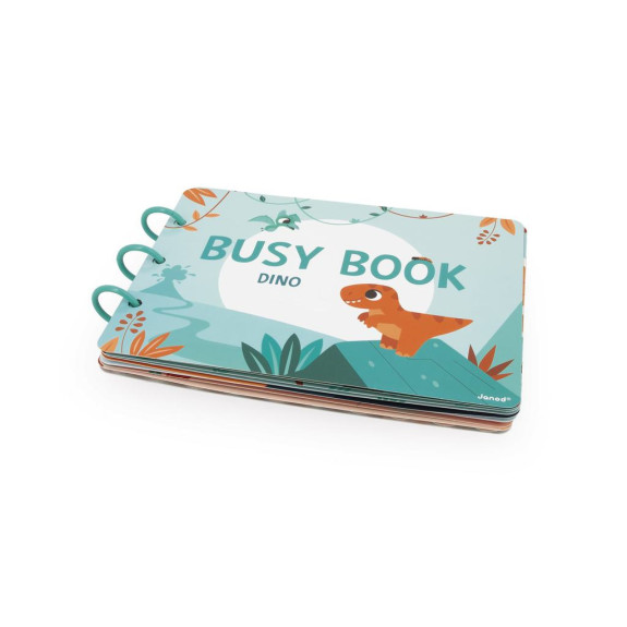Dino Busy Book interaktivní kniha s aktivitami Janod