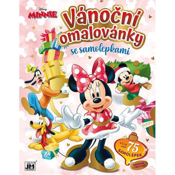 Vánoční omalovánky se samolepkami Minnie