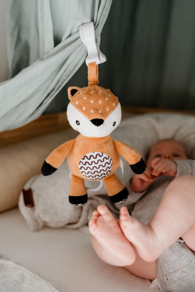 Chrastítko plyš 30 cm závěs na postýlku/kočárek 0 m+ babyted