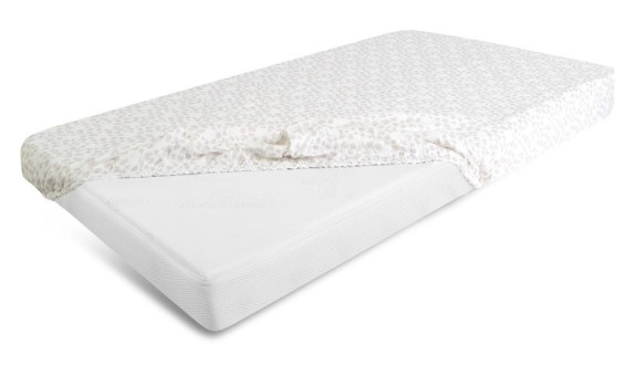 Mušelínové prostěradlo Design s gumou 60 x 120 cm BabyMatex