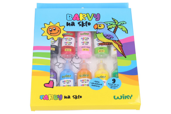 Barvy na sklo 9+1 22 ml