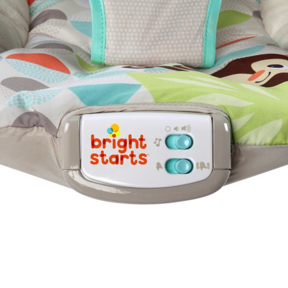 Lehátko vibrující s melodií Happy Safari 0 m+, do 9 kg, 2019 Bright Starts