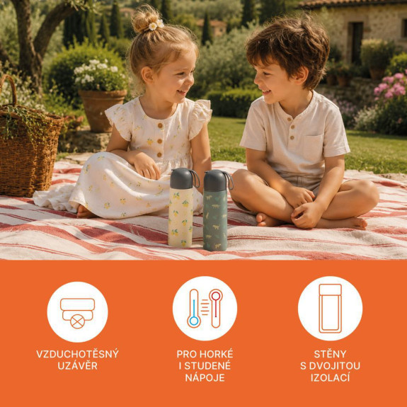 Termoska na tekutiny se silikonovým držákem 400 ml Zopa