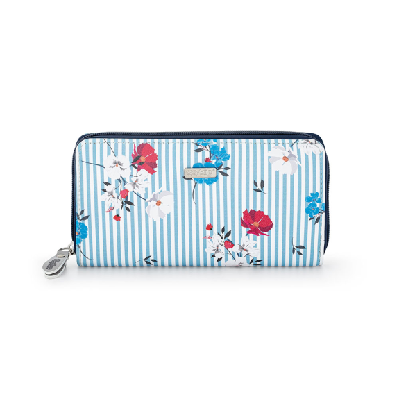 Dámská peněženka Mony L Navy Flowers