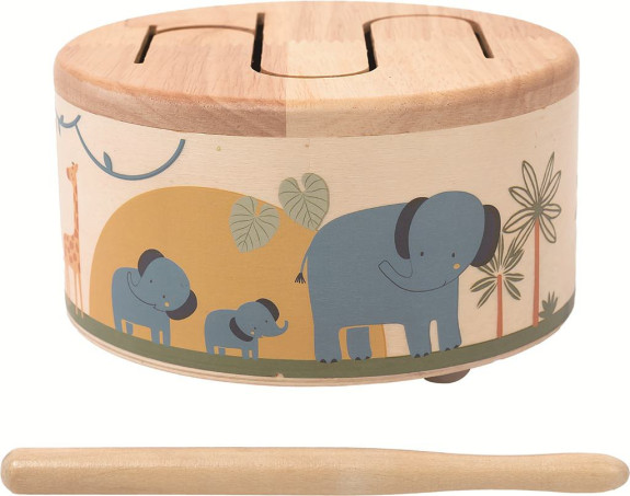 Dřevěný bubínek Safari 2Kids Toys