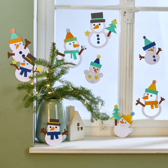 Kreativní sada Okenní obrázek Sněhulák Haba