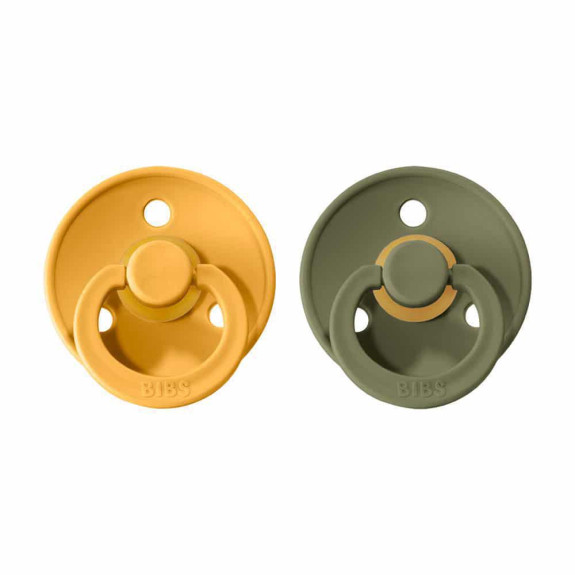 Dudlíky kaučuk 2 ks 6-18 měsíců Colour Bibs