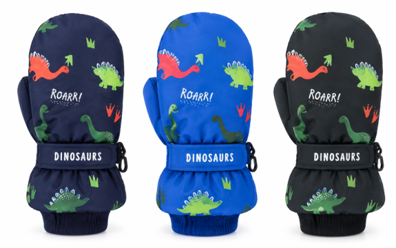 Dětské zimní palcové rukavice 14 cm Dinosaurus Be Snazzy