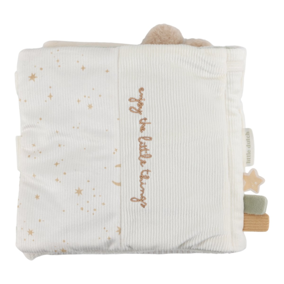 Textilní knížka s aktivitami Newborn Naturals Little Dutch