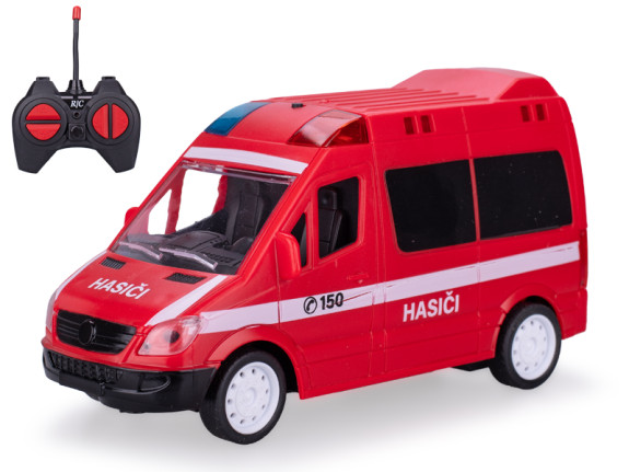 R/C auto hasiči CZ 27MHz plná funkce se světlem a zvukem