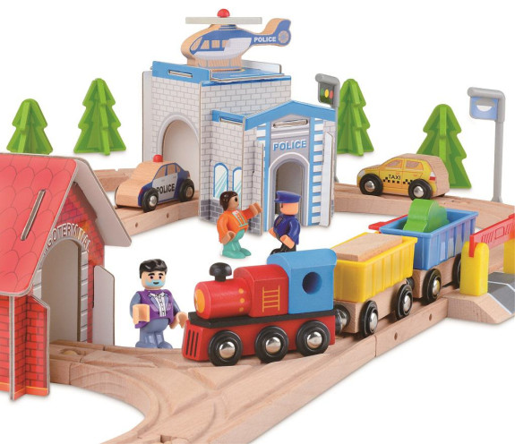 Vláčkodráha 80 dílů 2Kids Toys