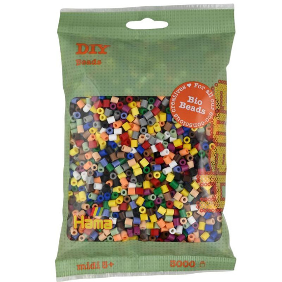 Zažehlovací korálky BIO mix 3000ks 191-199 Hama