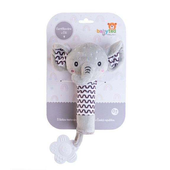 Pískátko/kousátko plyš 25 cm 0 m+ Babyted