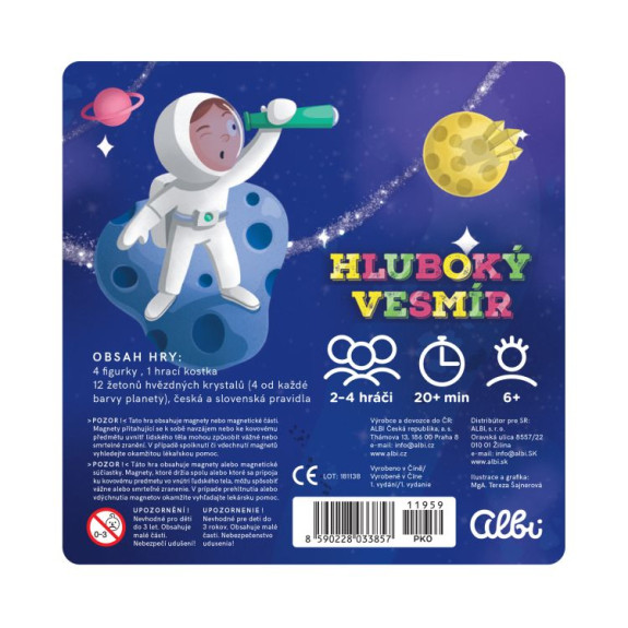 Magnetická hra na cesty - Hluboký vesmír Albi