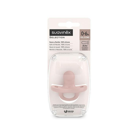 Šidítko fyziologické silikon 0-6 m SX PRO Colour Essence Suavinex