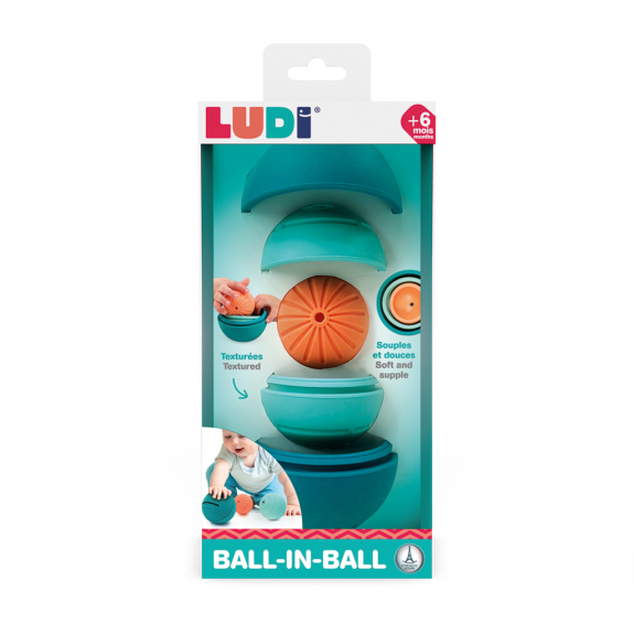 Míčky silikonové Ball in Ball Ludi