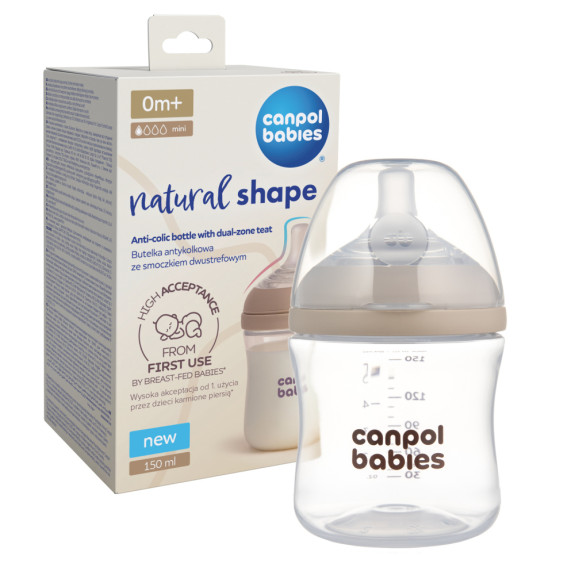Láhev antikoliková Natural Shape 150 ml Canpol babies