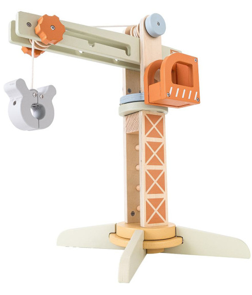 Dřevěný jeřáb s příslušenstvím 2Kids Toys