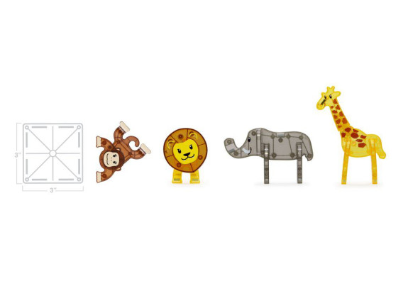 Magnetická stavebnice Safari 25 dílů Magna-tiles
