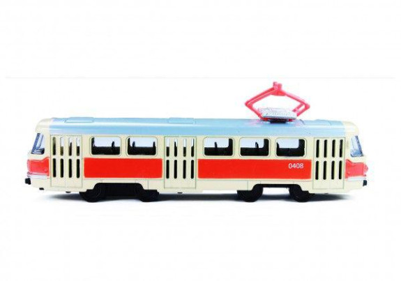 Tramvaj Tatra T3 16 cm retro na zpětný chod