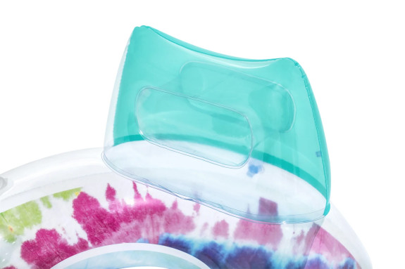 Nafukovací kruh/křeslo s úchyty Tie Dye 118 x 117 cm Bestway