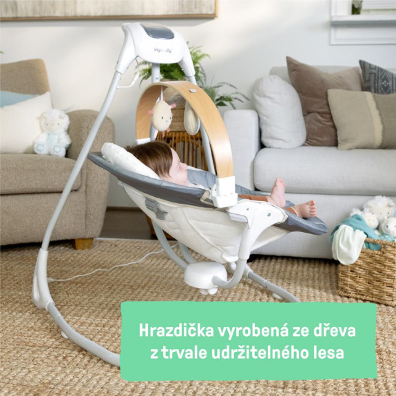 Houpačka pohupující hudební Parker™ 0 m+, do 9 kg Ingenuity