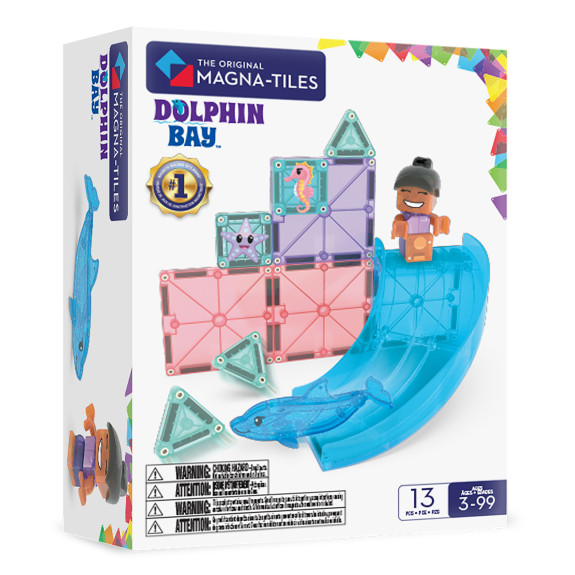 Magnetická stavebnice Dolphin Bay 13 dílků Magna-Tiles