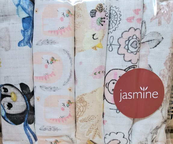 Bavlněné pleny box 70 x 80 cm 5 ks Jasmine Animals 3