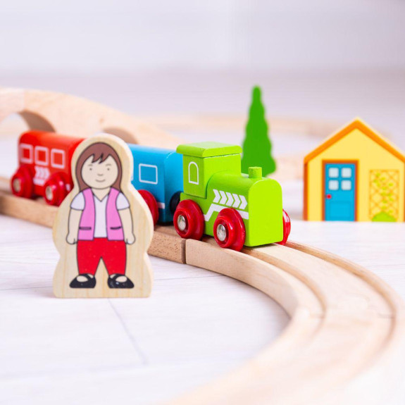 Dřevěná vláčkodráha osmička Bigjigs Rail