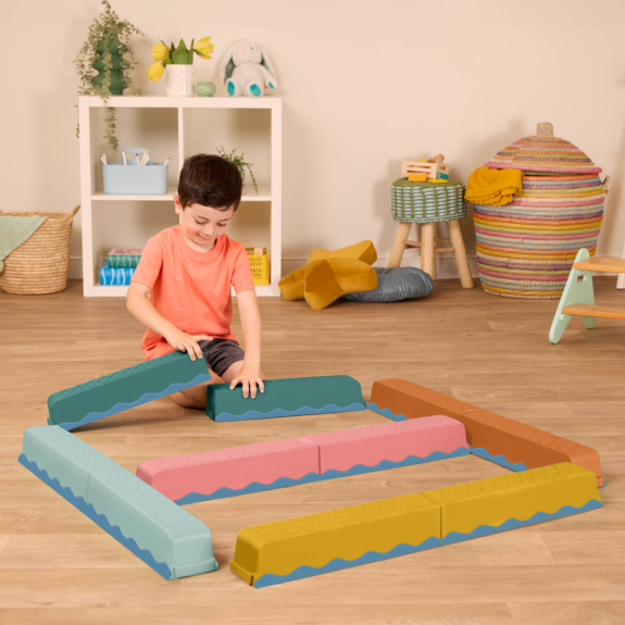 Překážková dráha Balance & Hop 10 ks B-Toys