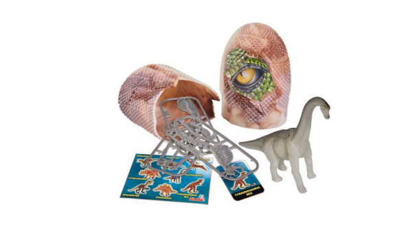 Figurka dinosaura ve vajíčku