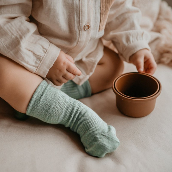 Dětské ponožky Stay-on-Socks Antislip vel. 18-24 m Calming Green 1 pár
