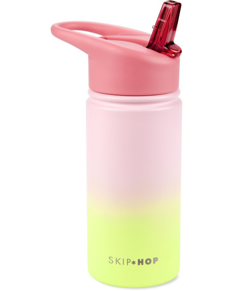 Láhev s brčkem nerezová Wander 450 ml Skip Hop