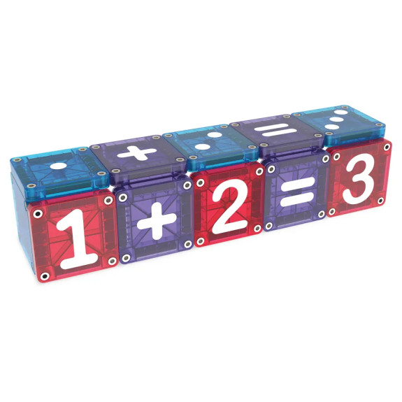 Magnetická stavebnice microMAGS Learn Numbers 56 dílů Magna-Tiles
