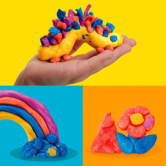 Play-Doh 4 ks kelímků metalické barvy